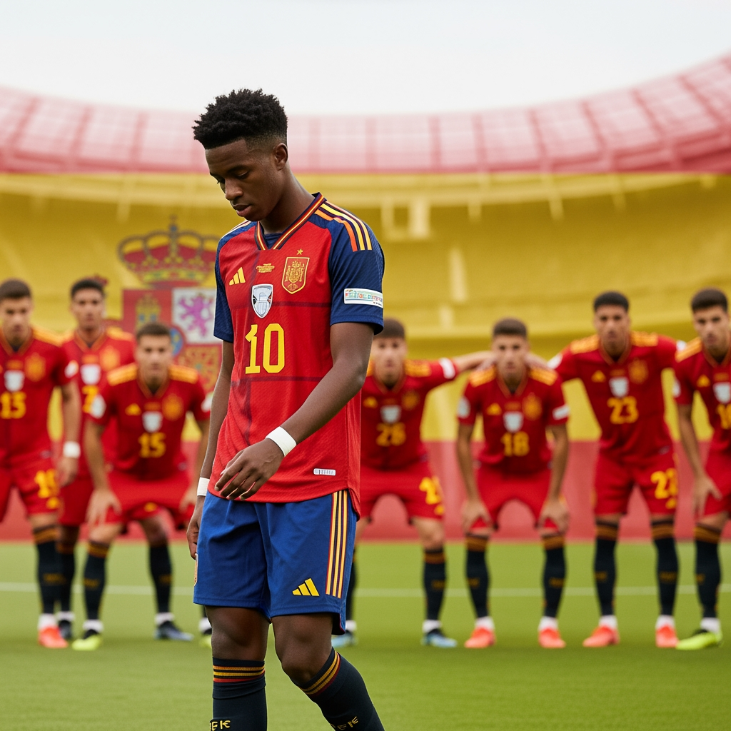 Illustration for: Lamine Yamal Withdrawn from Spain Squad Due to Injury
