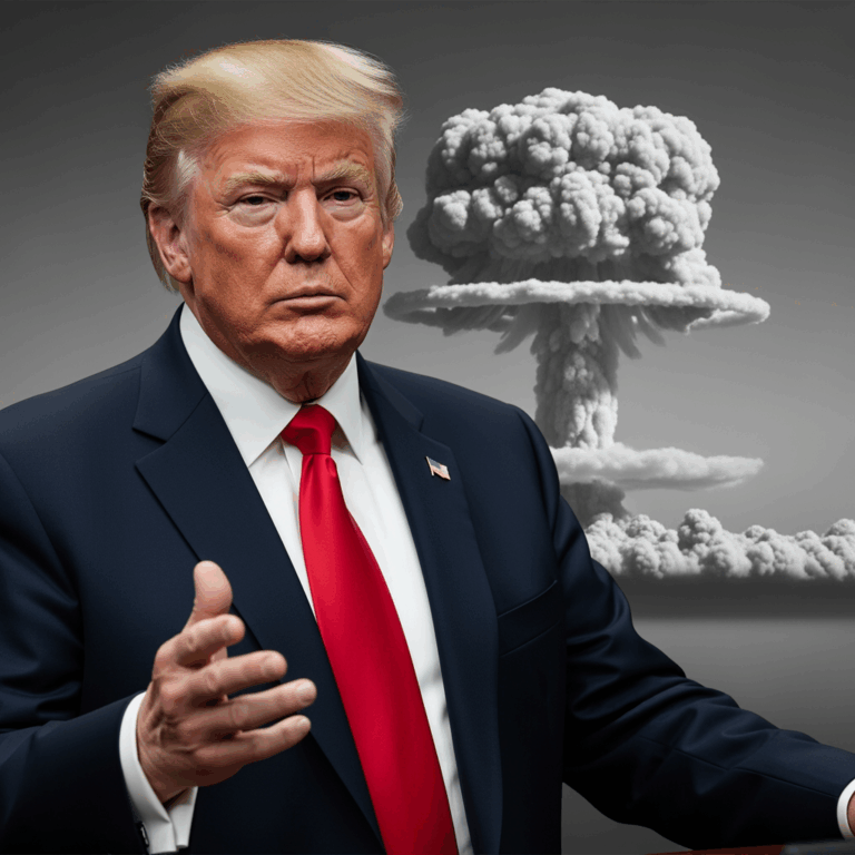 Illustration for: Trump Discusses Potential Nuclear Tests