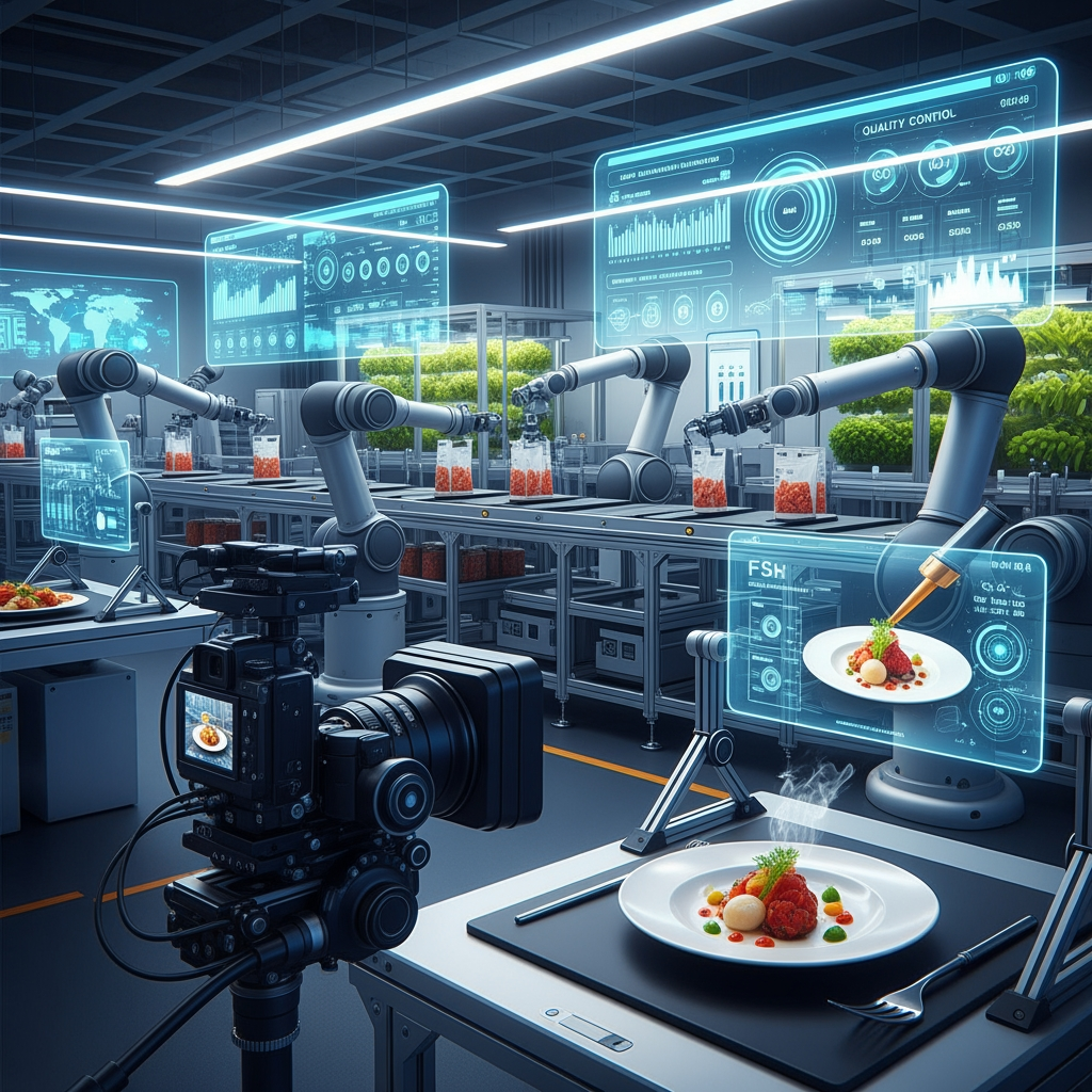Illustration for: Future of F&B: Smart Factories Revolution