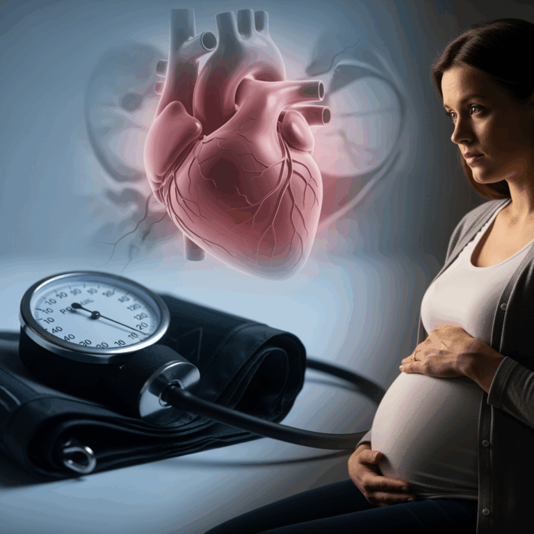 Illustration for: Hypertension in Pregnancy Increases Cardiac Risks