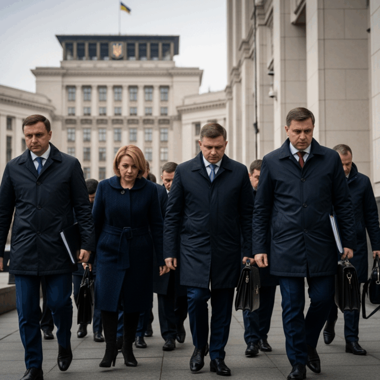 Illustration for: Corruption Scandal Shakes Ukraine: Resignations Follow