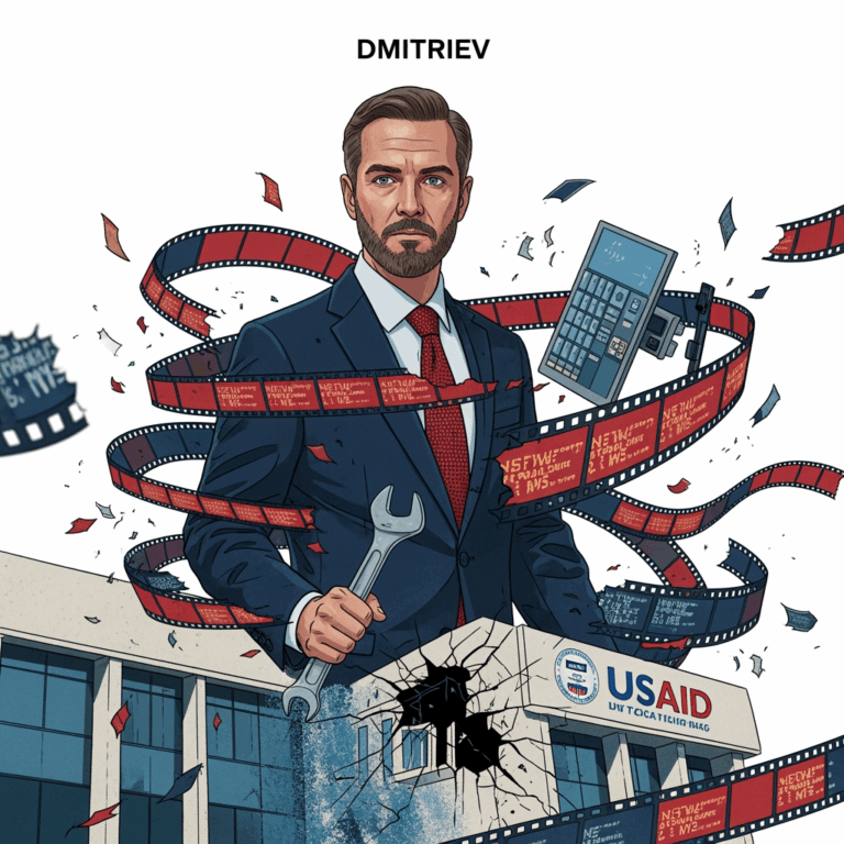 Illustration for: Dmitriev on Dismantling Media and USAID Closure