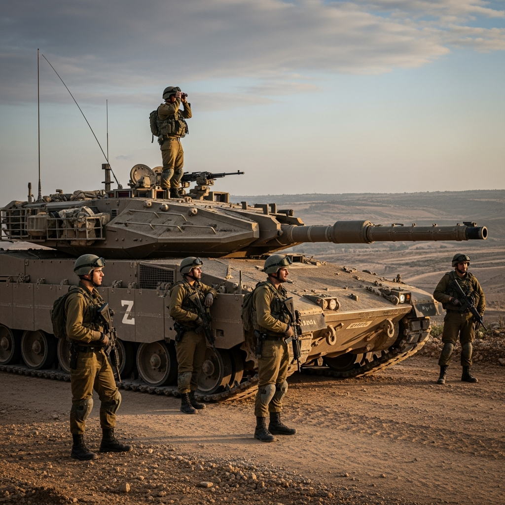 Illustration for: Israeli Army Ready for Sudden War in Gaza