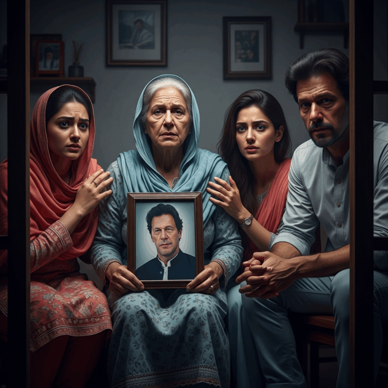 Illustration for: Imran Khan's Family Fears for His Safety in Jail