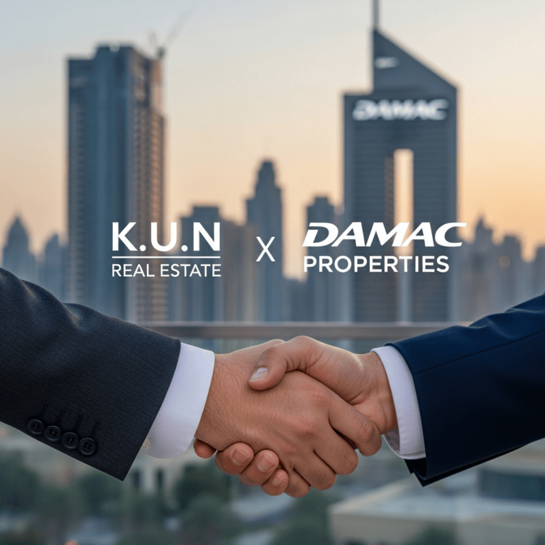 Illustration for: K U N Real Estate Joins DAMAC's Top 20 Partners