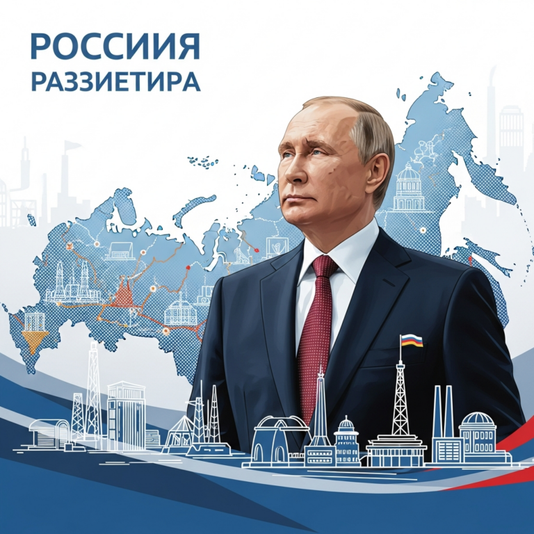 Illustration for: Putin on Russia's Strategic Development