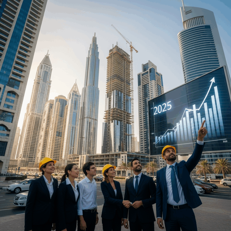 Illustration for: Dubai Real Estate Soars: Record Growth in 2025