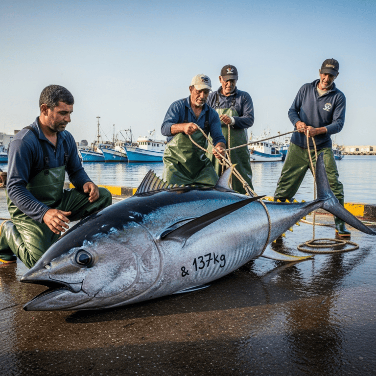 Illustration for: Fujairah Fishermen Catch Giant 137kg Tuna