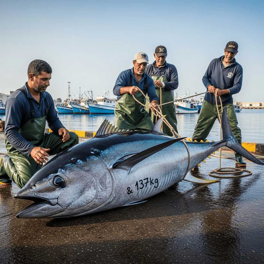 Illustration for: Fujairah Fishermen Catch Giant 137kg Tuna