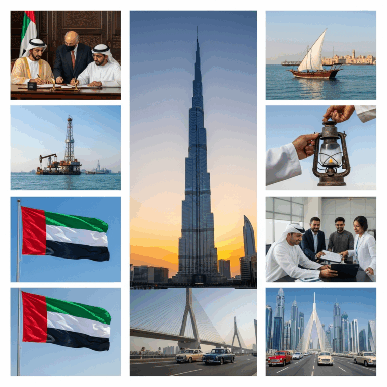 Illustration for: Key Milestones in UAE History: A Glimpse