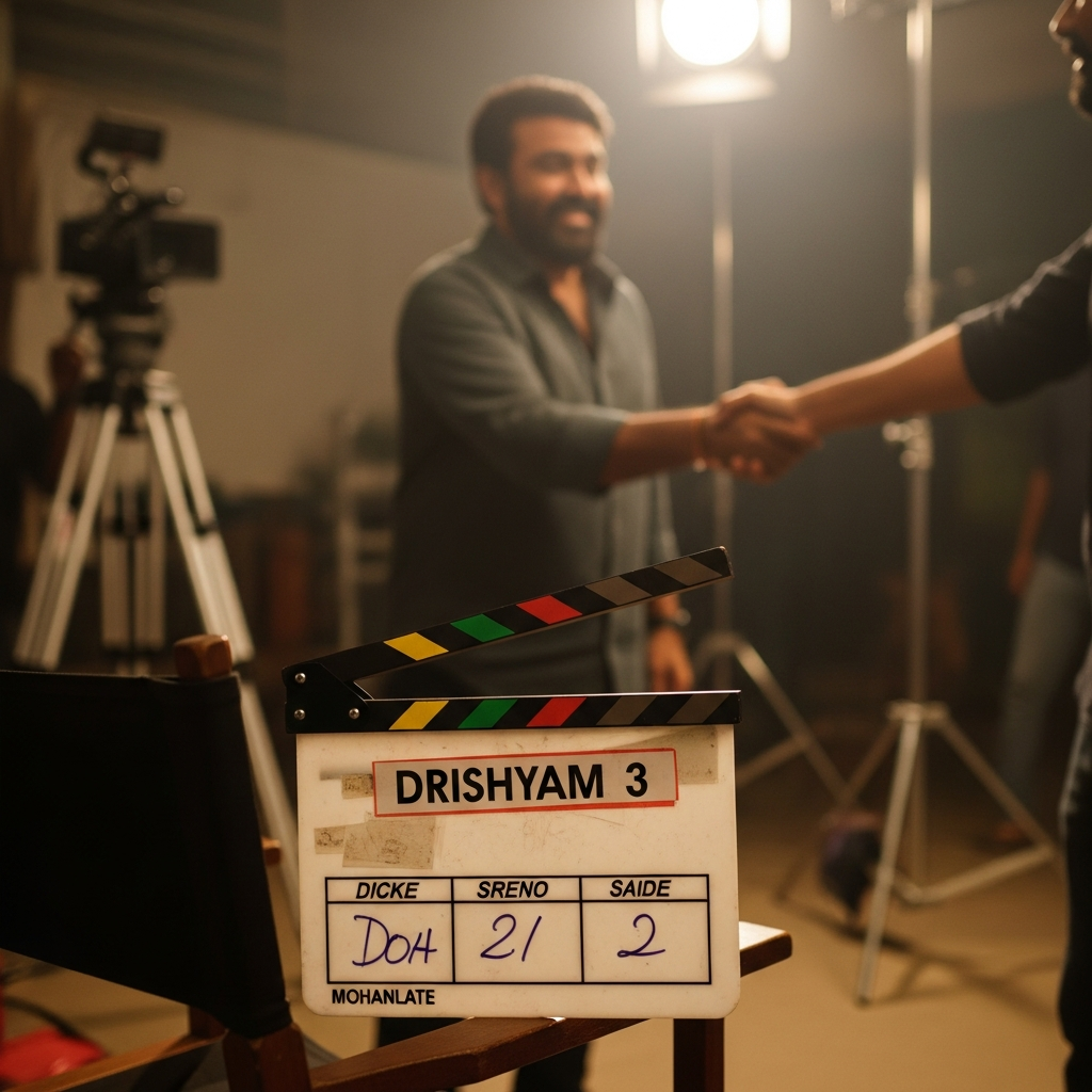 Illustration for: Mohanlal's 'Drishyam 3' Wraps Up Filming