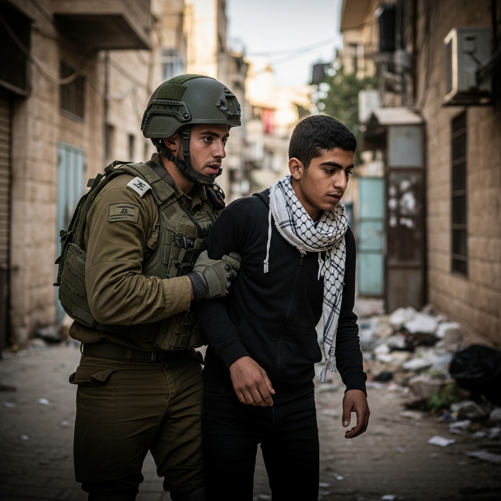 Illustration for: Israeli Forces Neutralize Palestinian Suspect