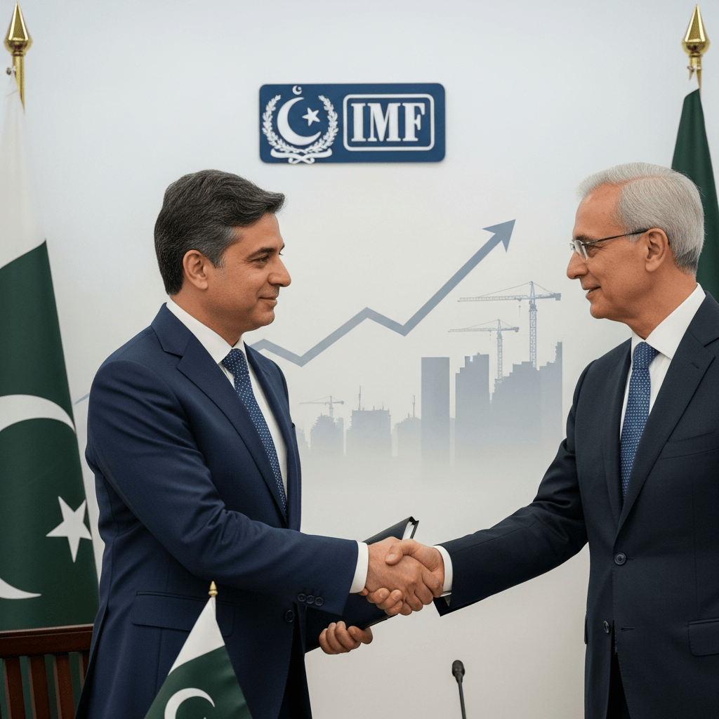 Illustration for: Pakistan Welcomes $1.2B IMF Loan for Economic Recovery