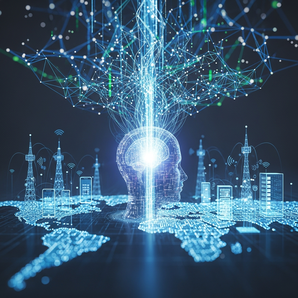 Illustration for: GITEX 2025: AI Revolutionizes Telecom Service