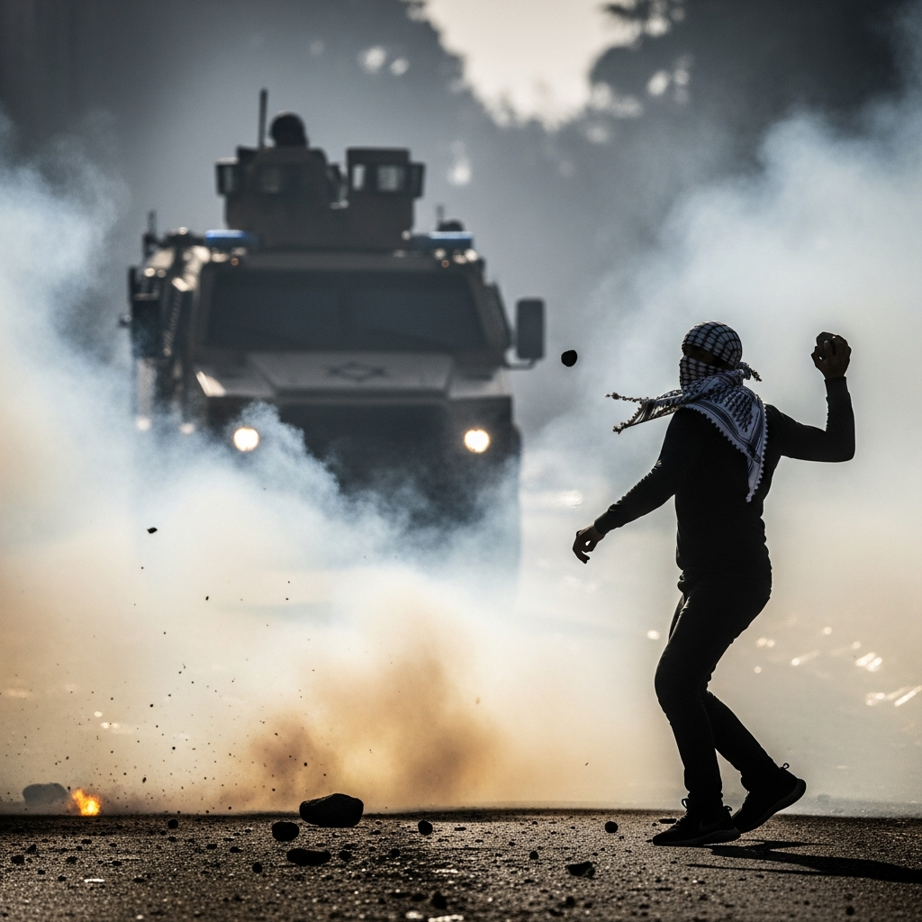 Illustration for: Escalating Tensions in West Bank and Gaza