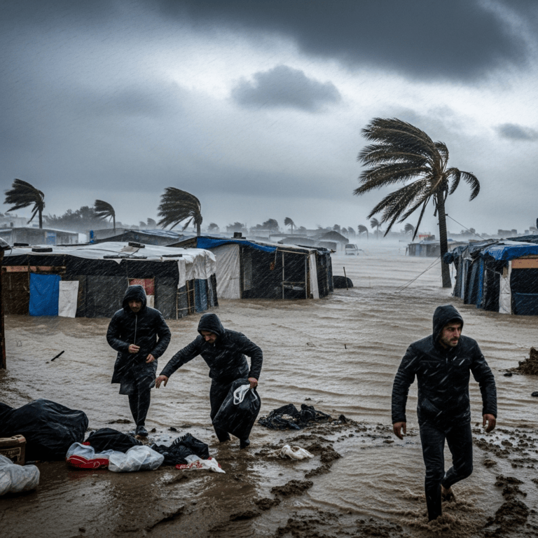 Illustration for: Severe Winter Storm Devastates Gaza Strip