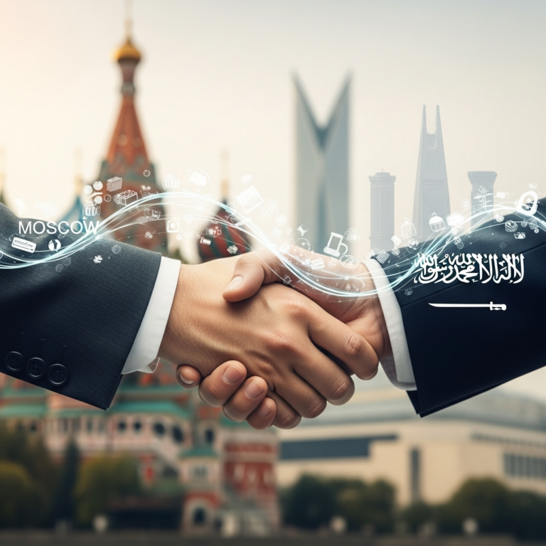Illustration for: Moscow Boosts Trade Ties with Saudi Arabia