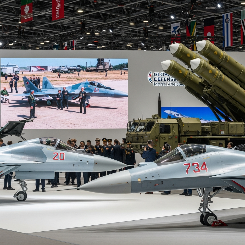 Illustration for: Russia Showcases Military Technology at Global Expo