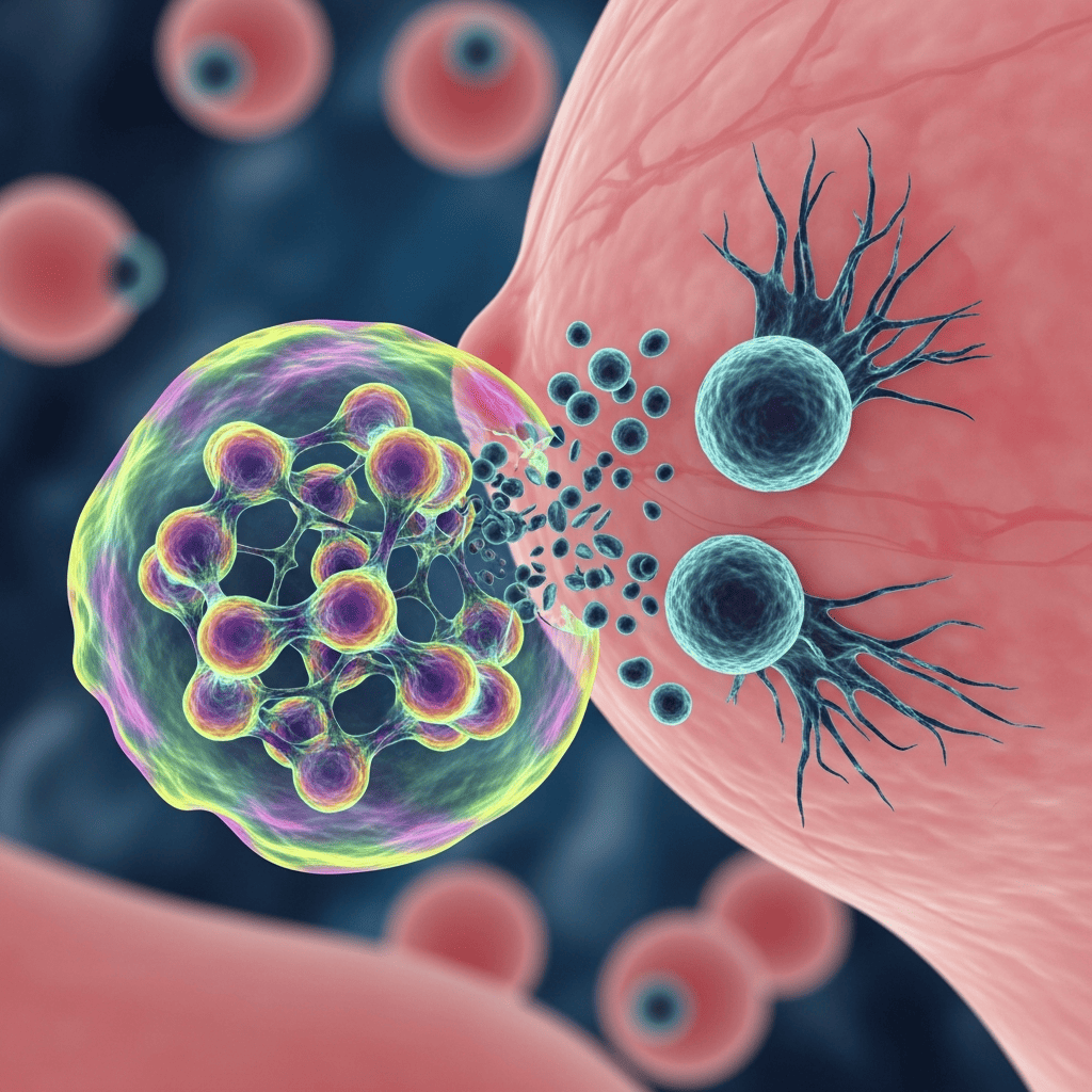 Illustration for: New Seaweed Compound Fights Aggressive Breast Cancer