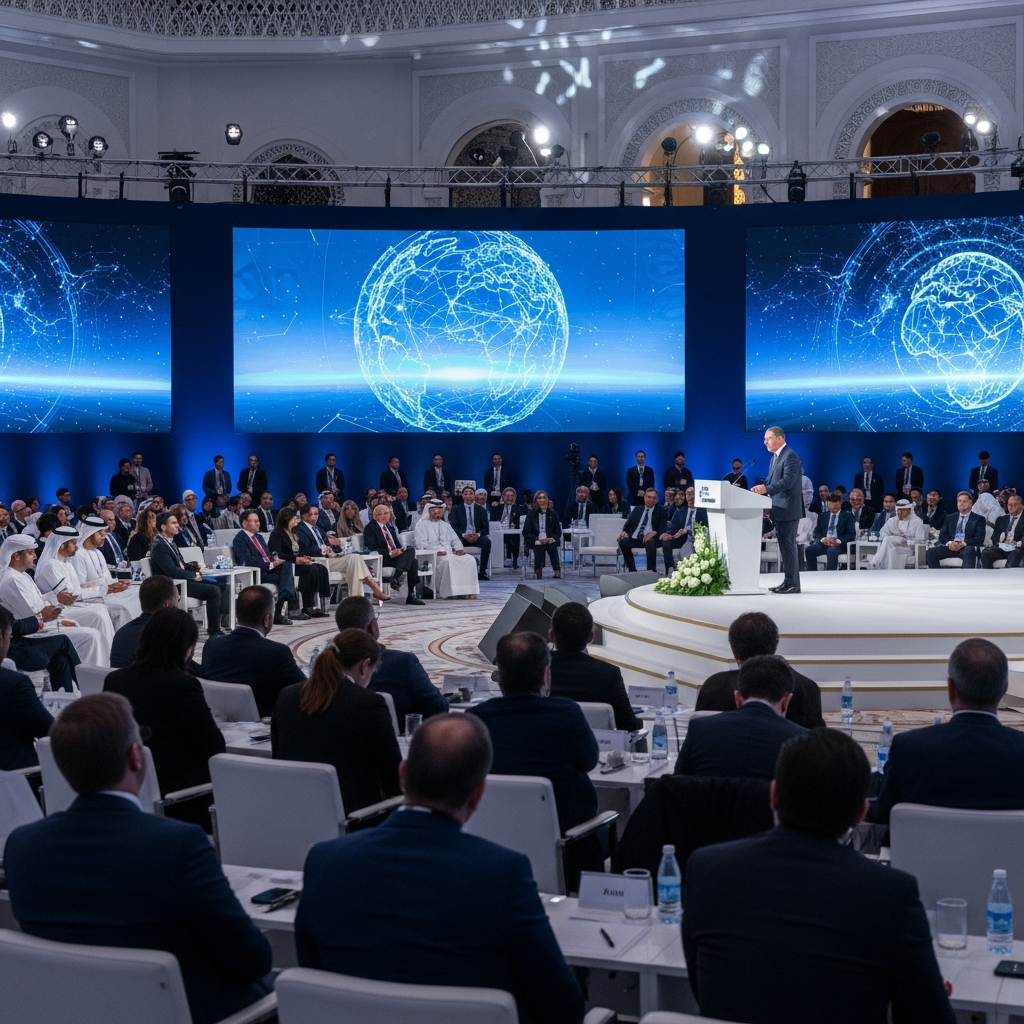 Illustration for: Global Media Summit in UAE Explores Future