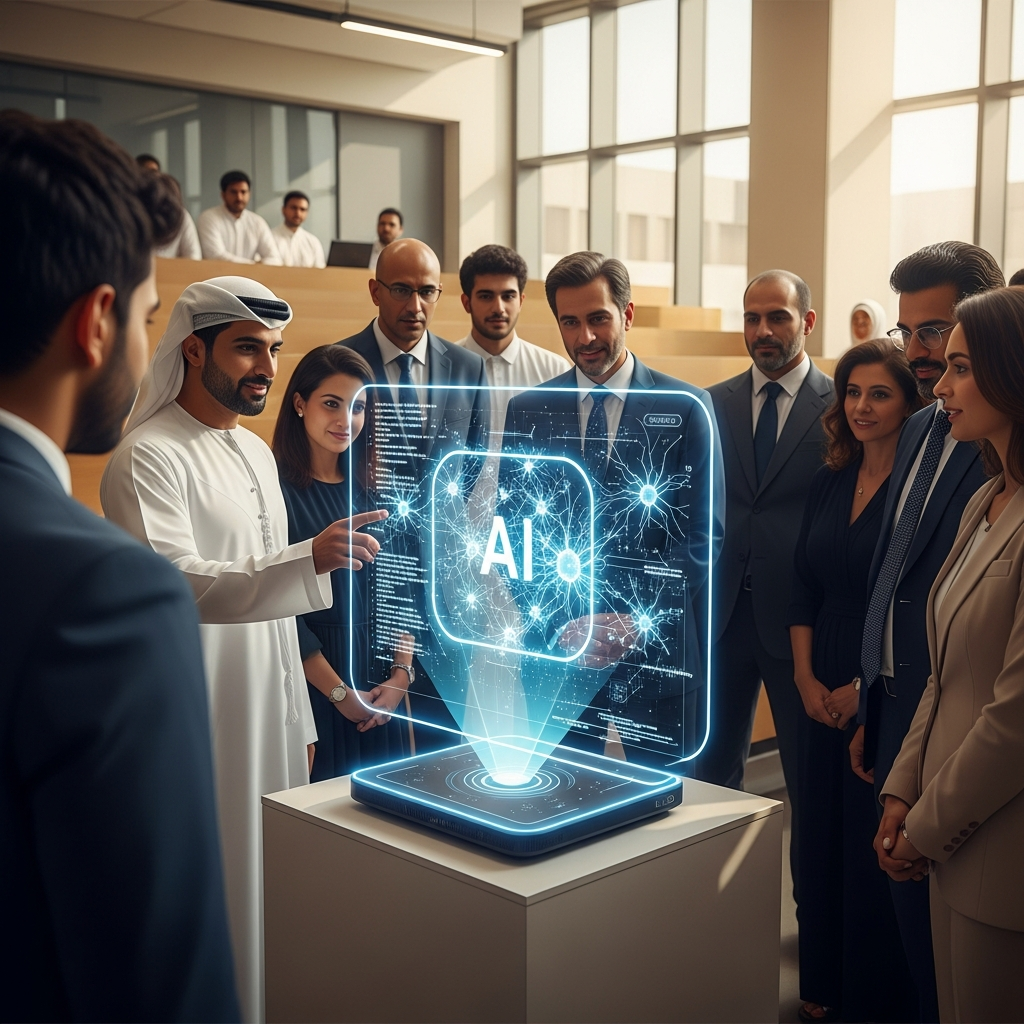 Illustration for: UAE University Unveils Transparent AI System