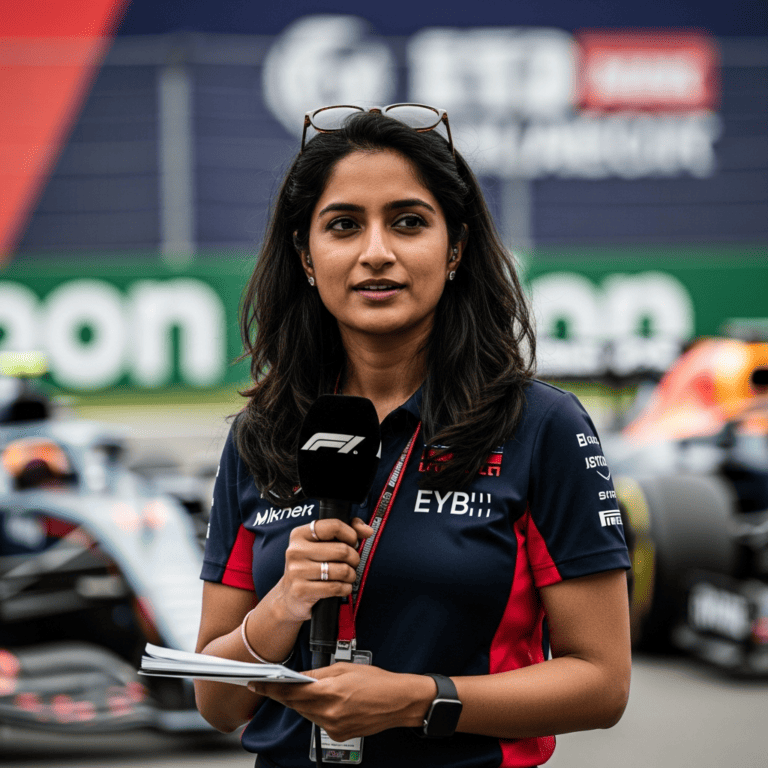 Illustration for: Niharika Ghorpade: India's Trailblazing F1 Journalist