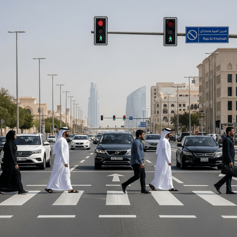 Illustration for: Ras Al Khaimah Sees 15% Drop in Pedestrian Accidents