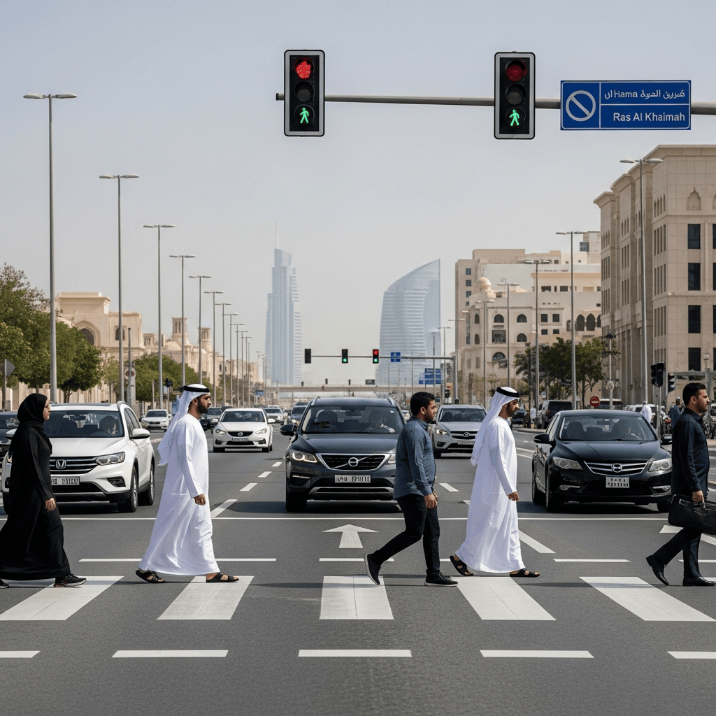 Illustration for: Ras Al Khaimah Sees 15% Drop in Pedestrian Accidents