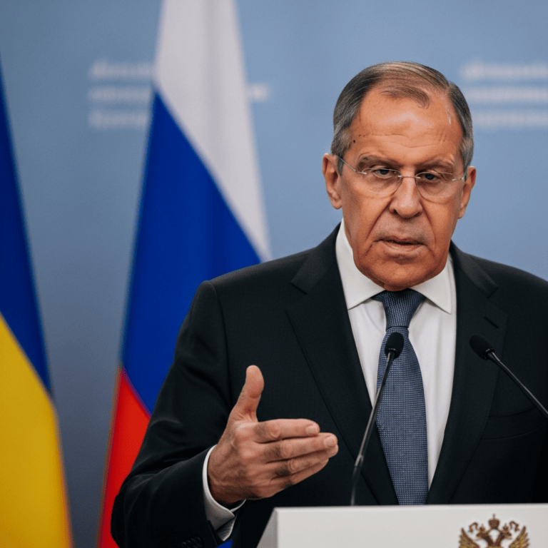 Illustration for: Lavrov Calls for Agreements for Peace in Ukraine