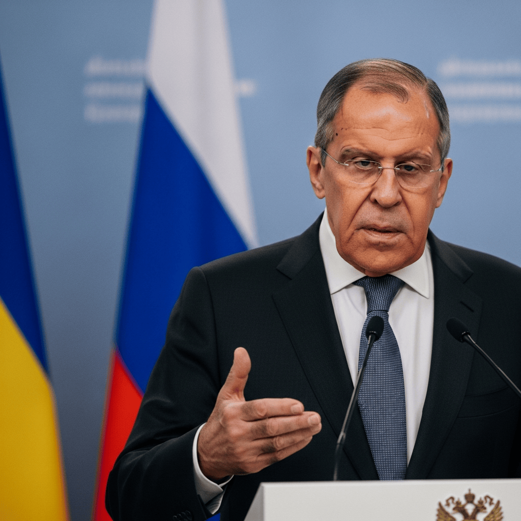 Illustration for: Lavrov Calls for Agreements for Peace in Ukraine