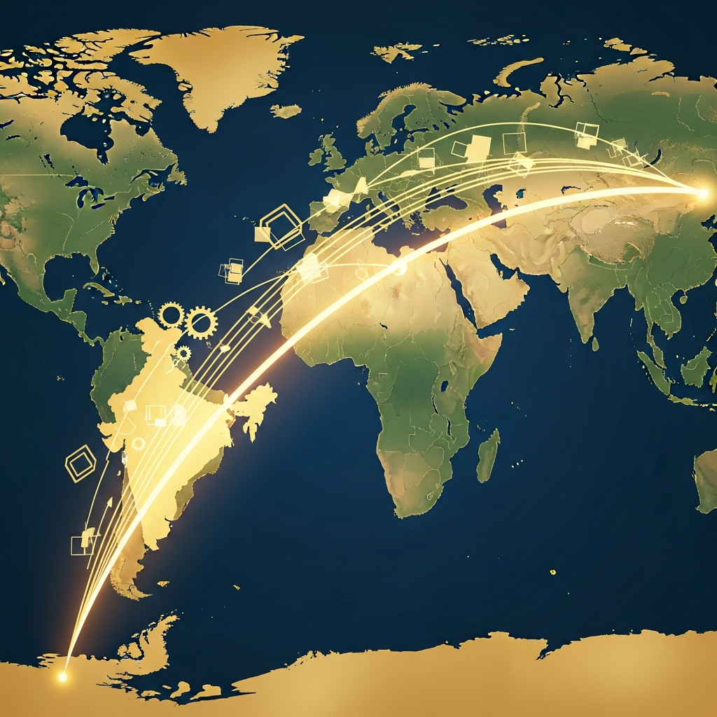 Illustration for: India-UAE Partnership: A Global Growth Journey