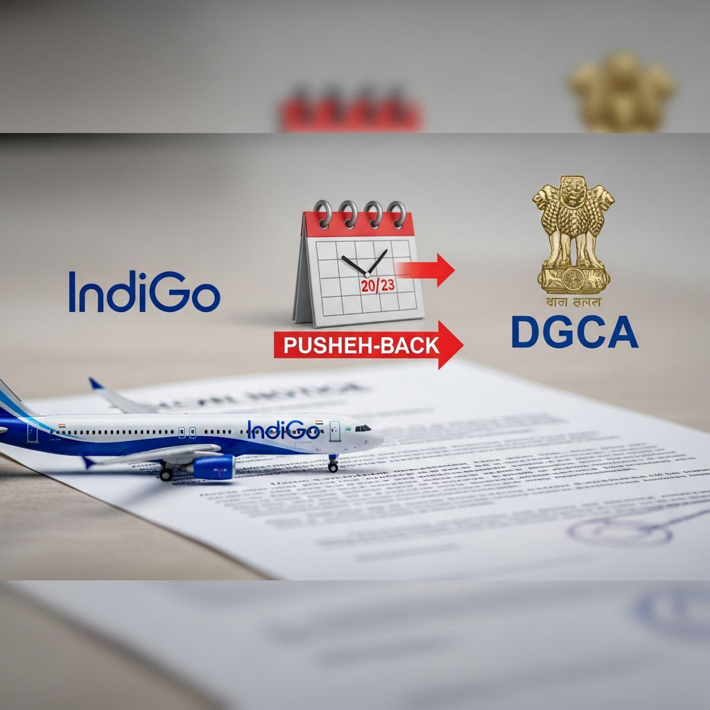 Illustration for: DGCA Extends IndiGo's Deadline for Show-Cause Notice