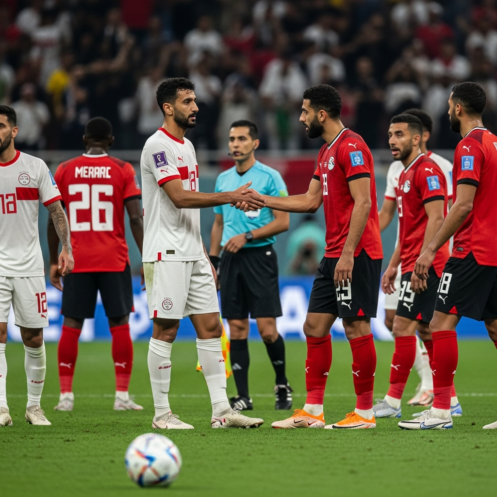 Illustration for: UAE vs Egypt: Exciting Match Ends in Draw