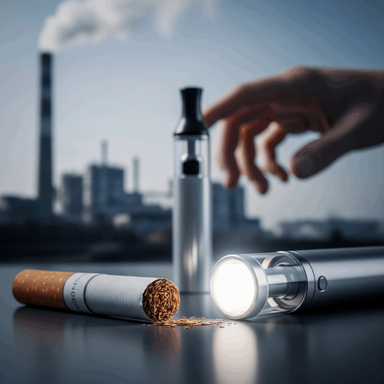 Illustration for: Tobacco Industry's Shift to Reduced-Risk Products