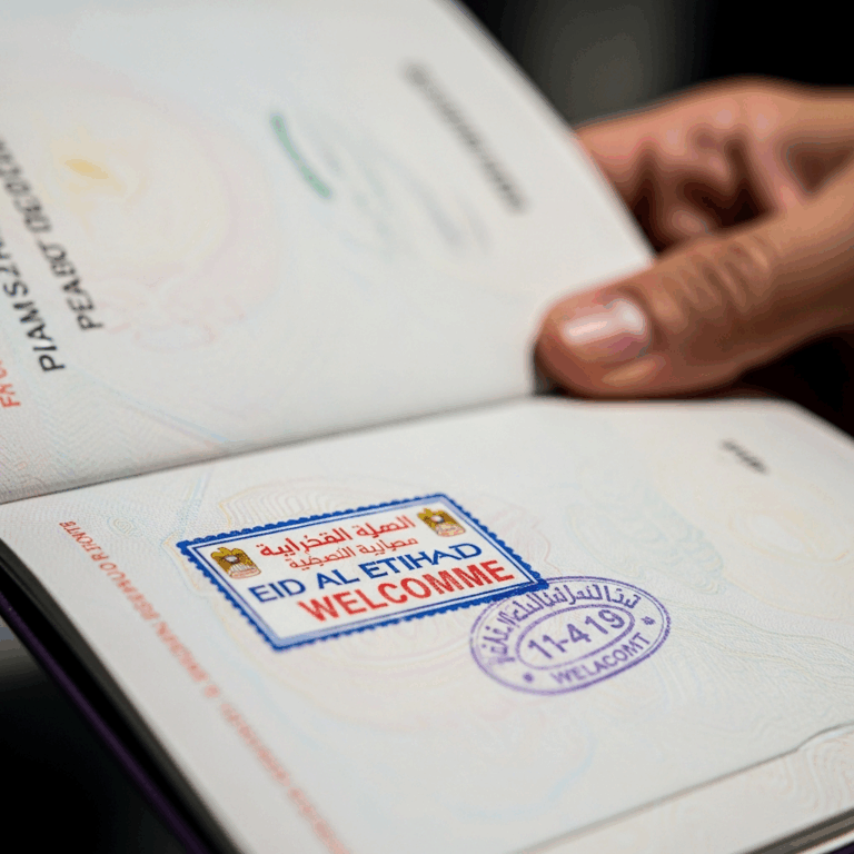 Illustration for: Dubai's Eid Al Etihad Passport Stamp Welcome