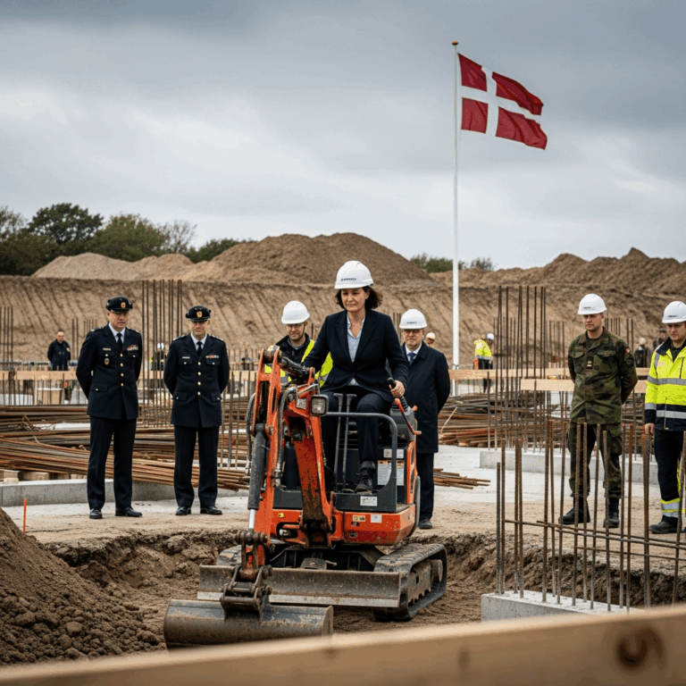 Illustration for: Danish Minister Lays Foundation for New Military Facility