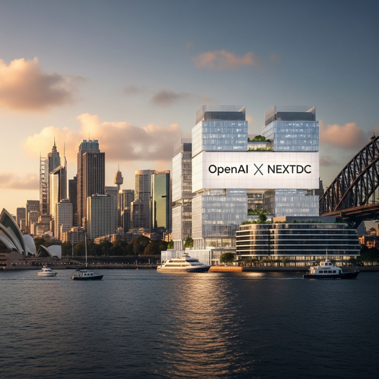 Illustration for: OpenAI and NextDC to Build AI Hub in Sydney