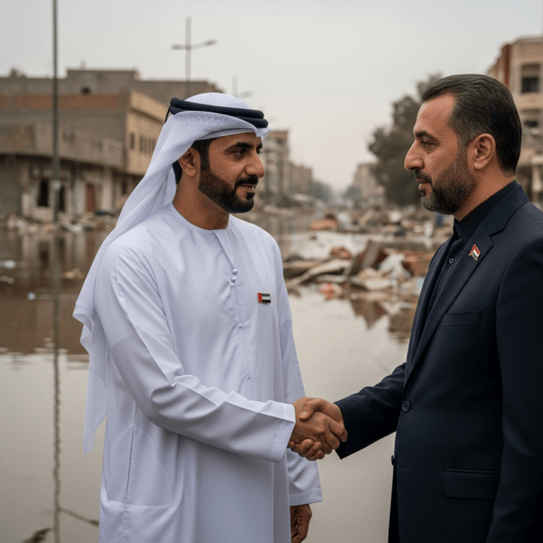 Illustration for: UAE Offers Condolences After Iraq Floods
