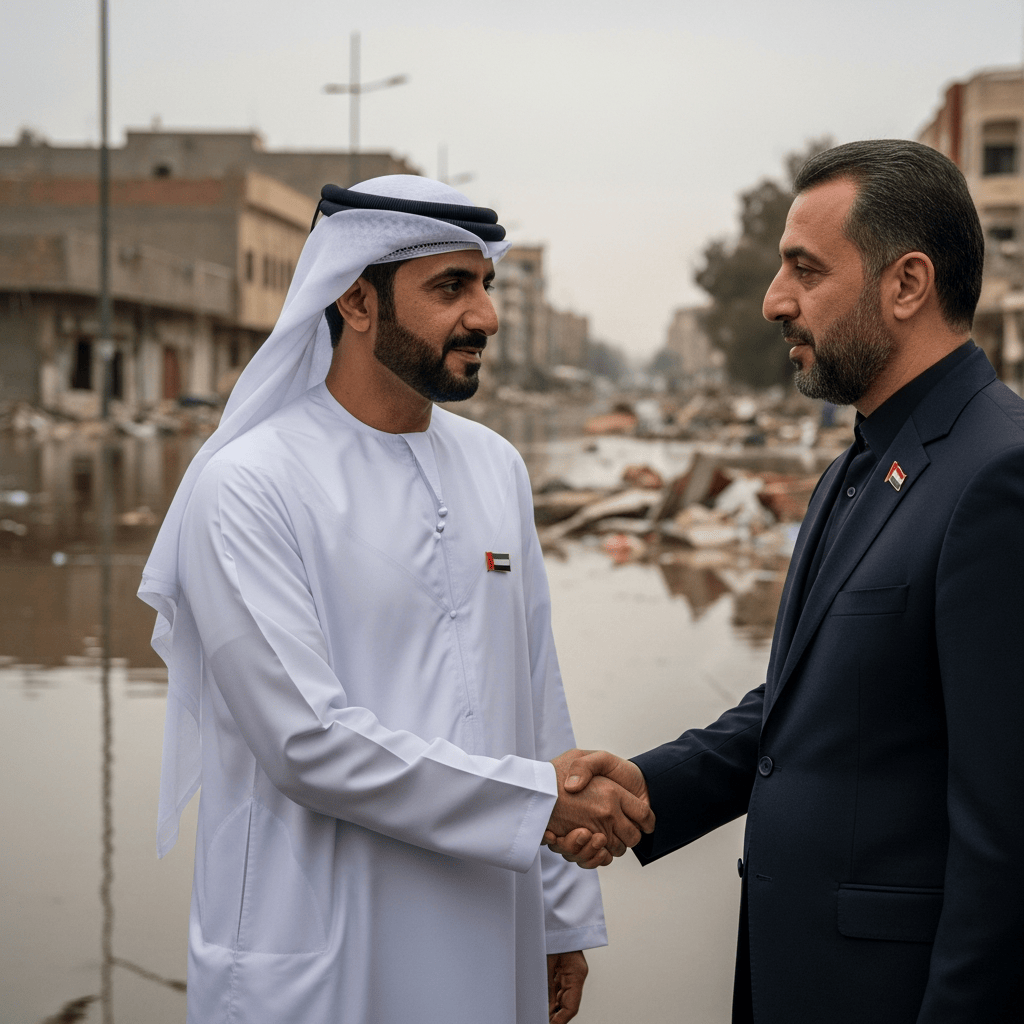 Illustration for: UAE Offers Condolences After Iraq Floods