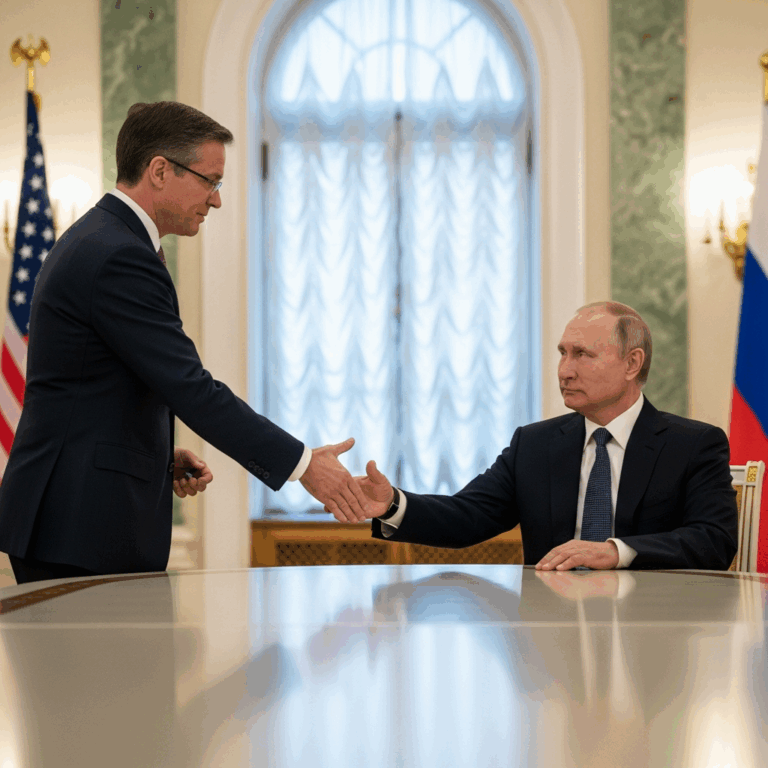 Illustration for: US Envoy to Meet Putin for Peace Talks