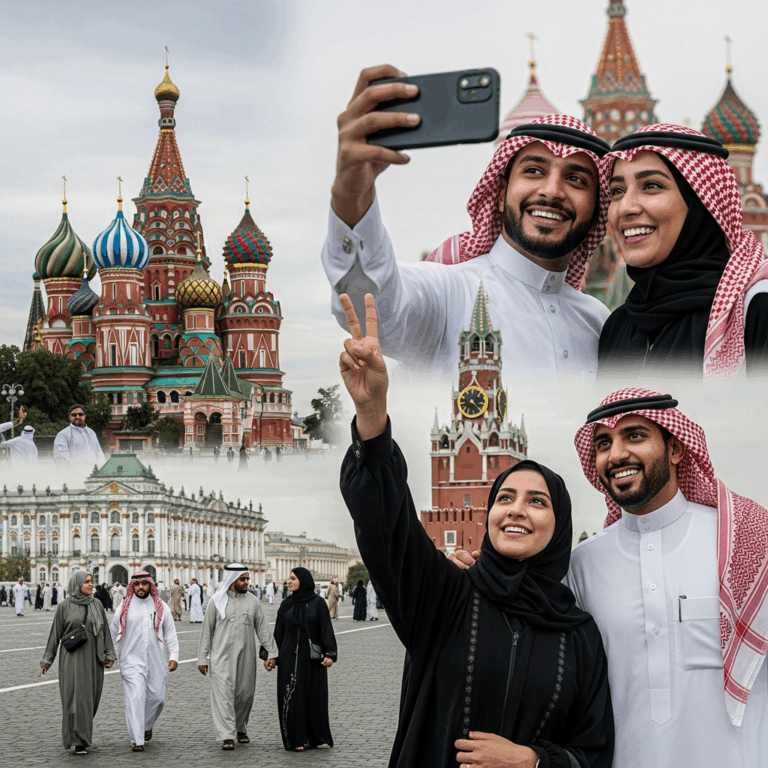 Illustration for: Rise in Saudi Tourists Visiting Russia
