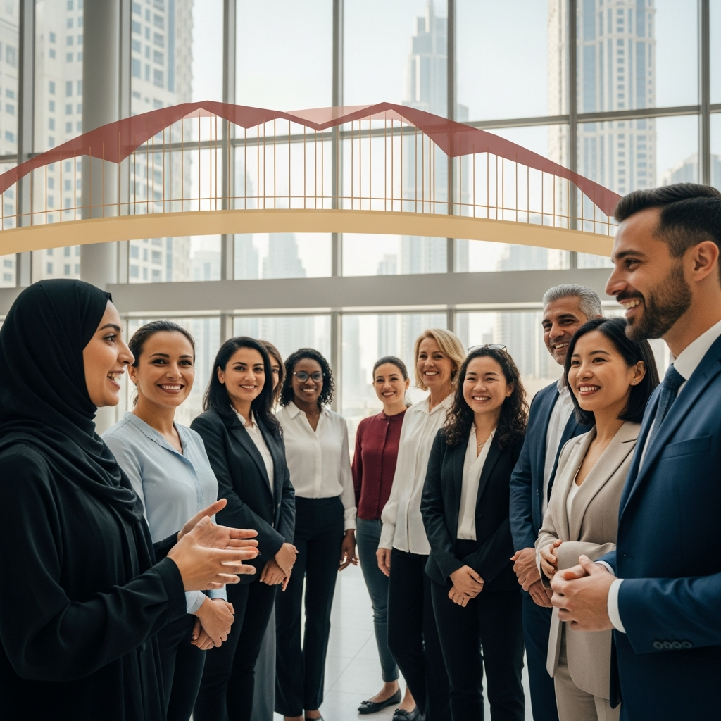 Illustration for: Empowerment and Inclusion: Bridging Cultures in UAE