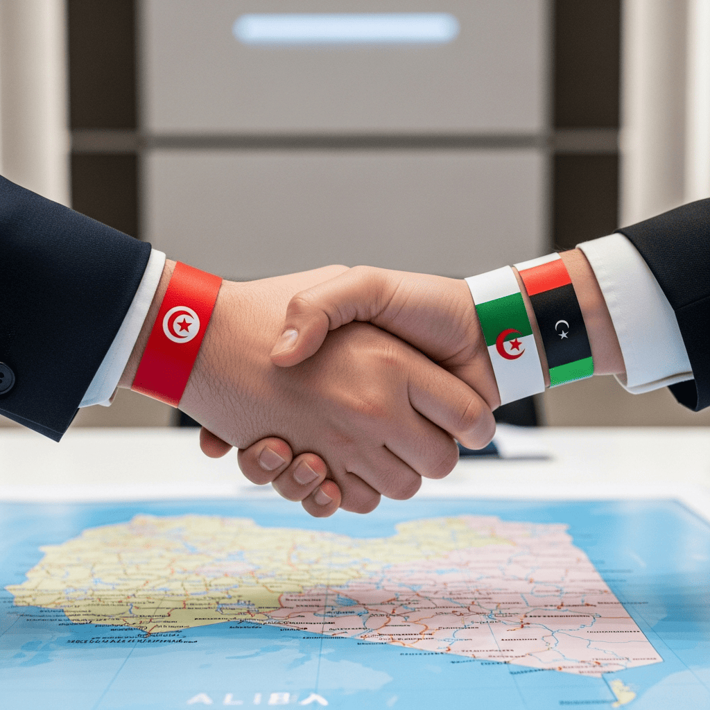 Illustration for: Tunisia and Algeria Support Libyan Political Settlement