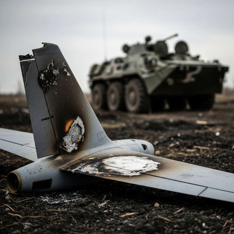 Illustration for: Russian Defense Reports Destruction of Ukrainian Drones