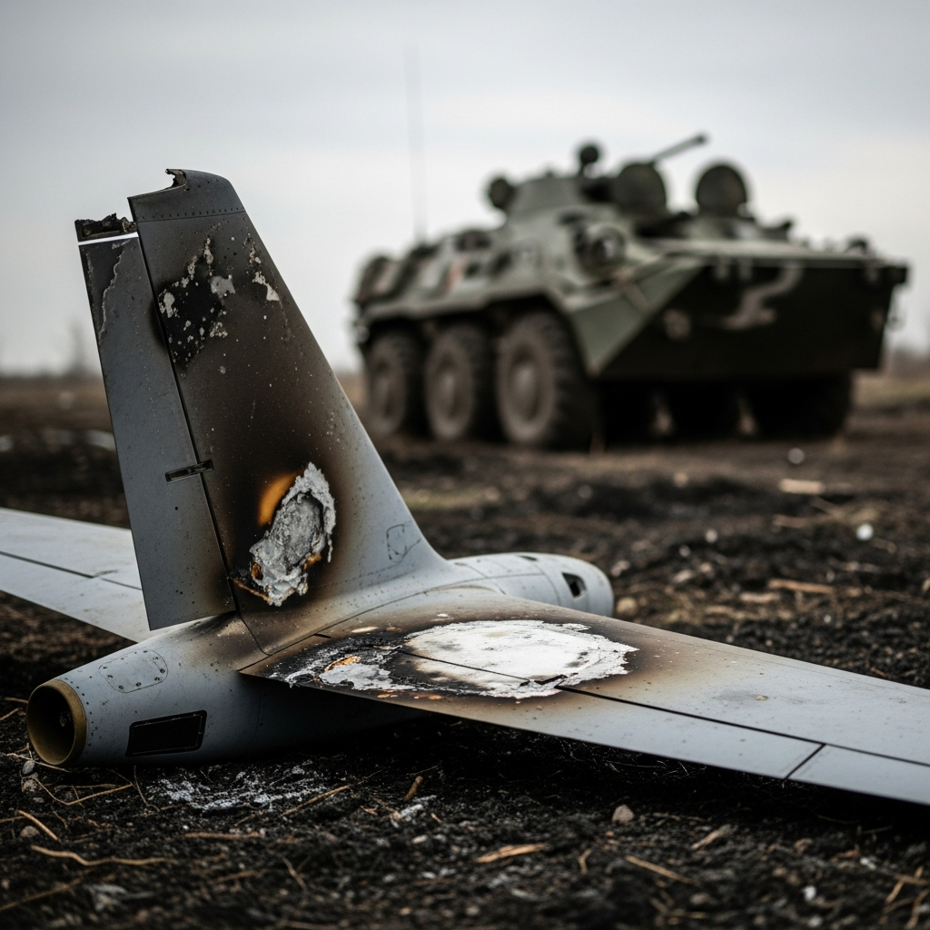 Illustration for: Russian Defense Reports Destruction of Ukrainian Drones