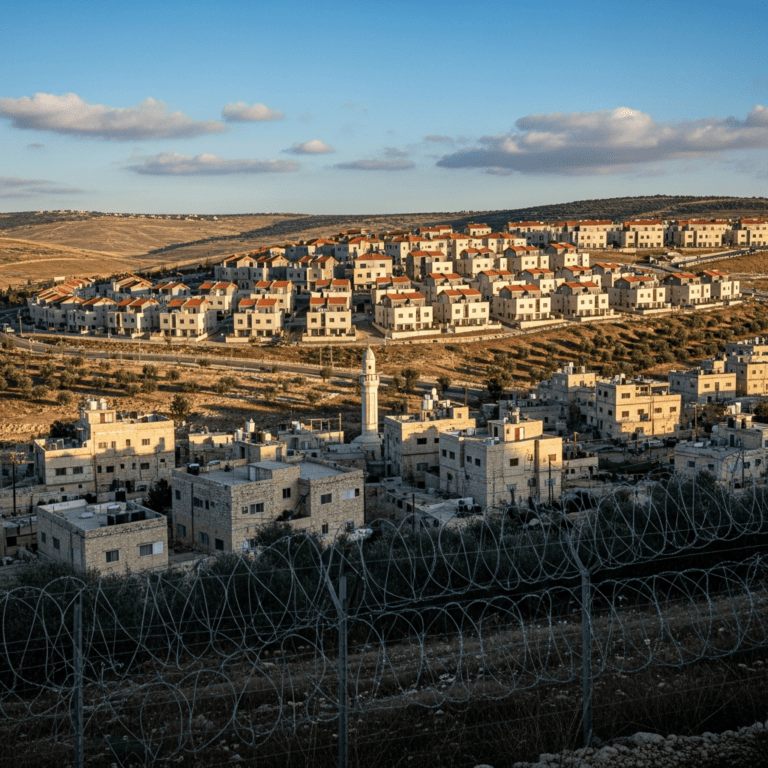 Illustration for: Israel Approves New West Bank Settlements