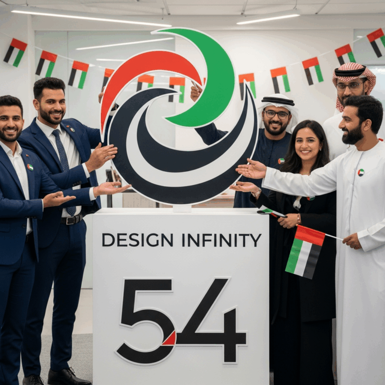 Illustration for: Design Infinity Celebrates 54th UAE National Day