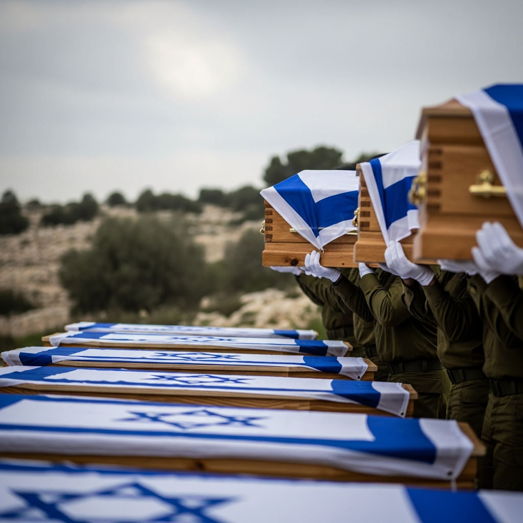 Illustration for: Remains Received by Israel Not Hostages