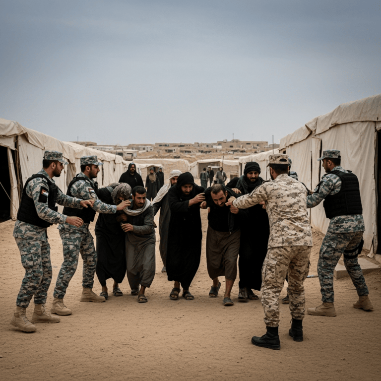 Illustration for: Escape Attempt Thwarted in Al-Hol Camp