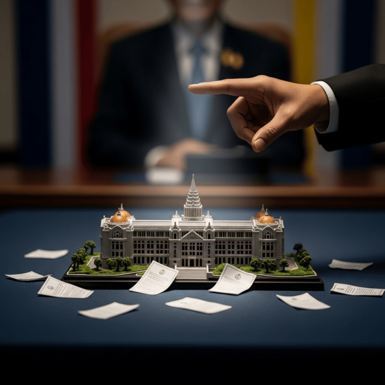 Illustration for: Thai Royal Decree Dissolves House of Representatives